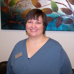 A picture of Cathy Lewis smiling, she is the head of Massage Therapy Department